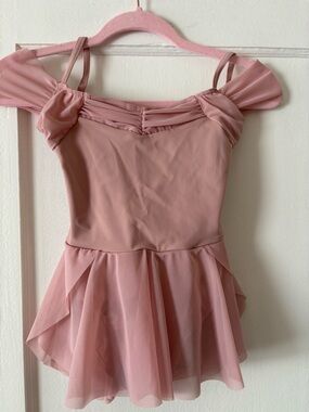 Pink Ballet Leotard with Skirt